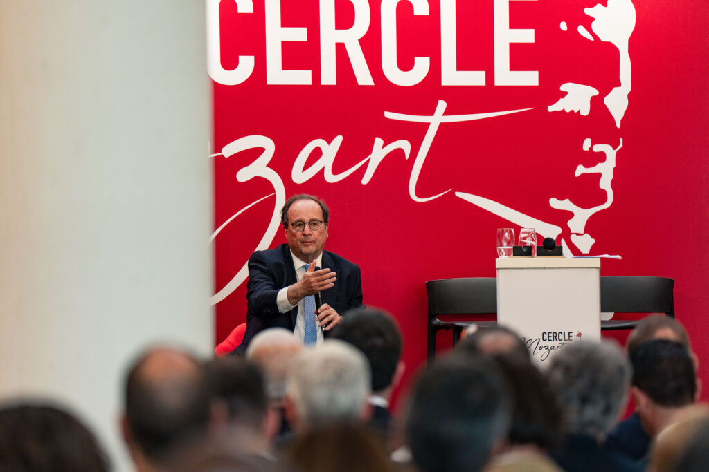 François Hollande au Cercle Mozart de Montpellier - copyright Séverine Mignot