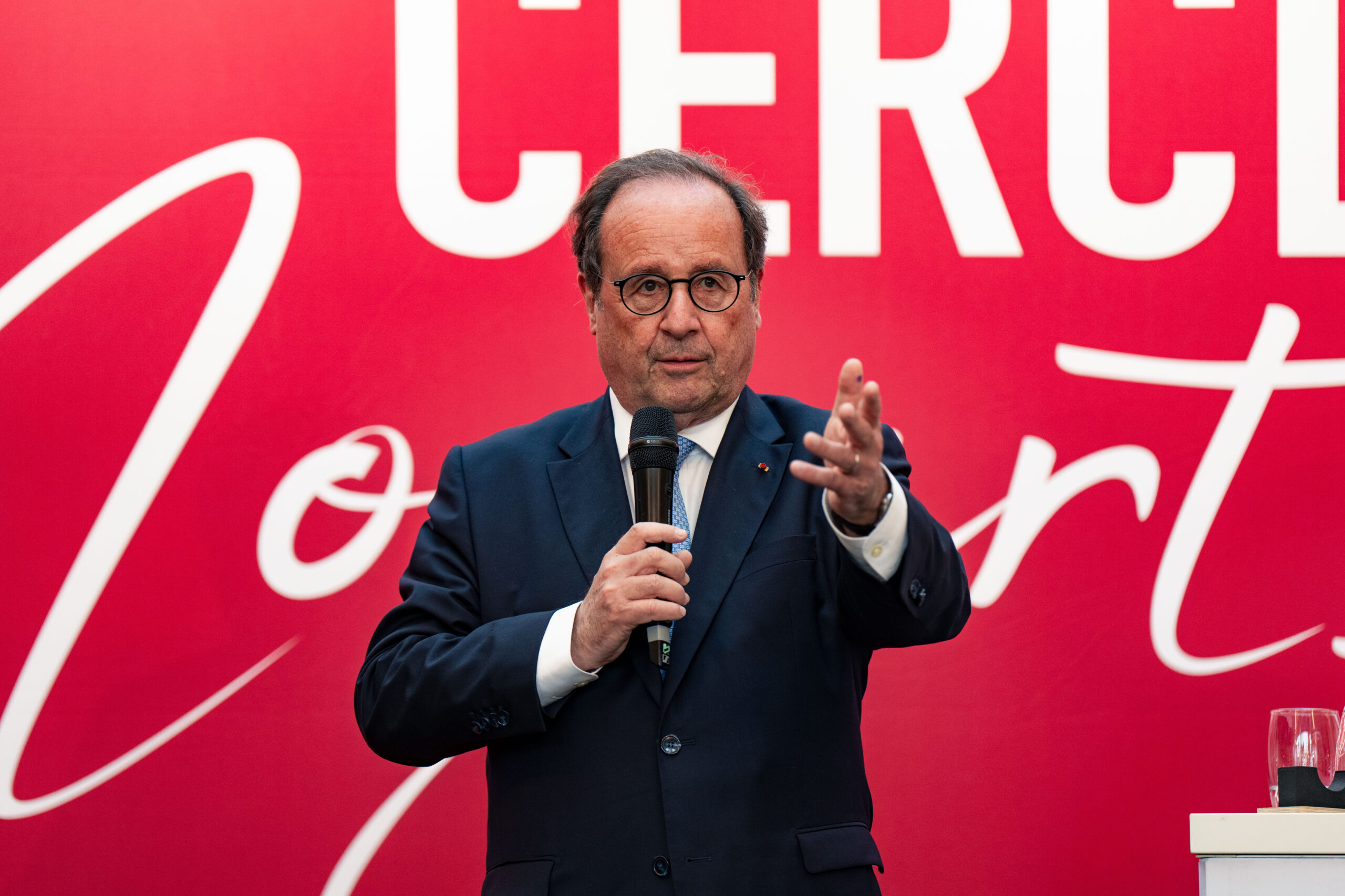 François Hollande au Cercle Mozart de Montpellier - copyright Séverine Mignot
