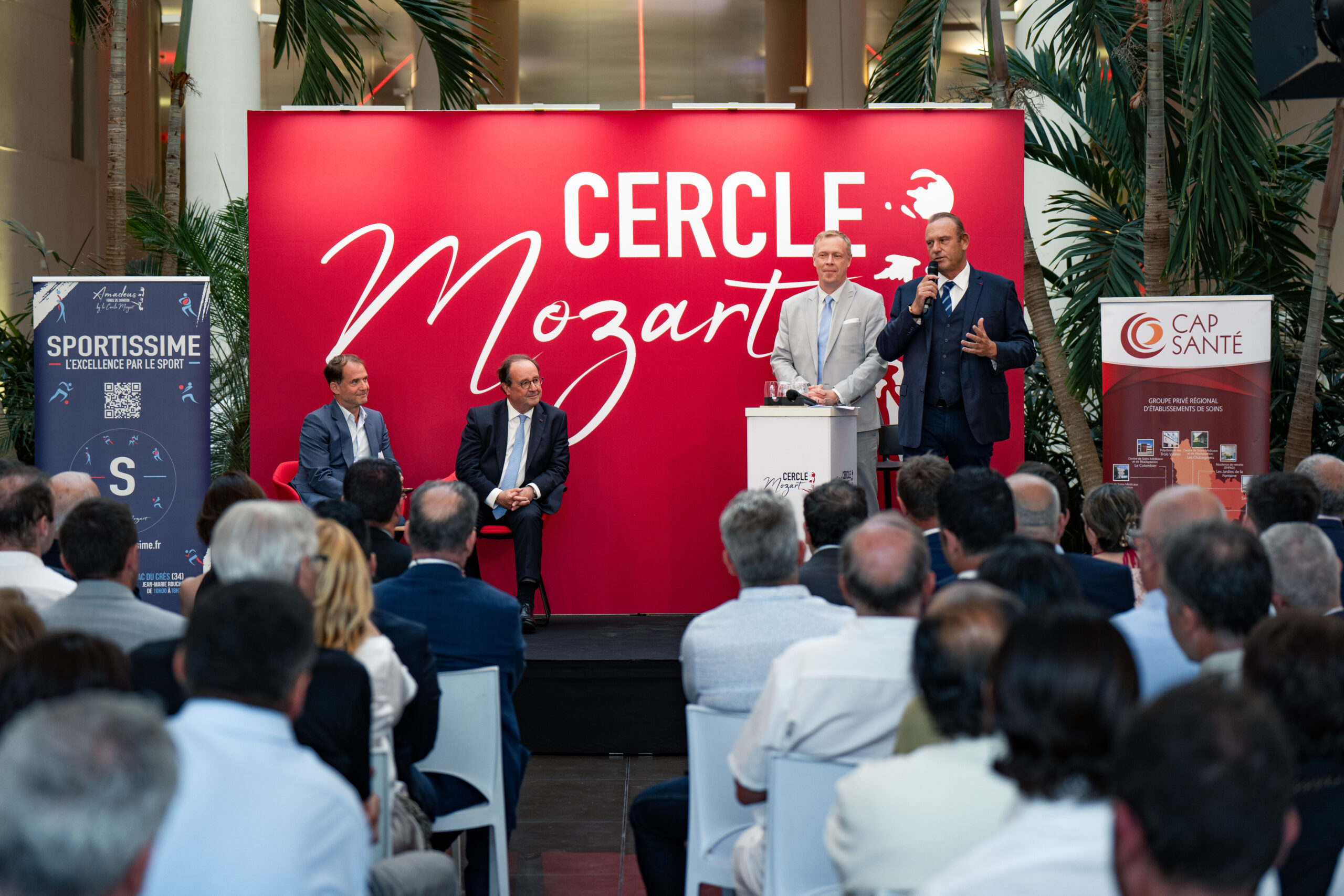 François Hollande au Cercle Mozart de Montpellier - copyright Séverine Mignot
